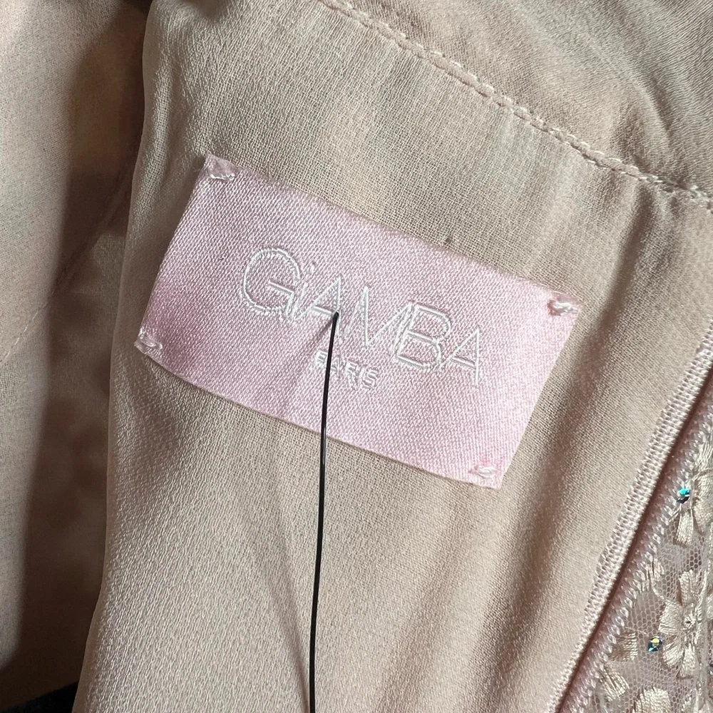 Authentic Giamba Paris pink floral embroidered dress - Picture 16 of 16